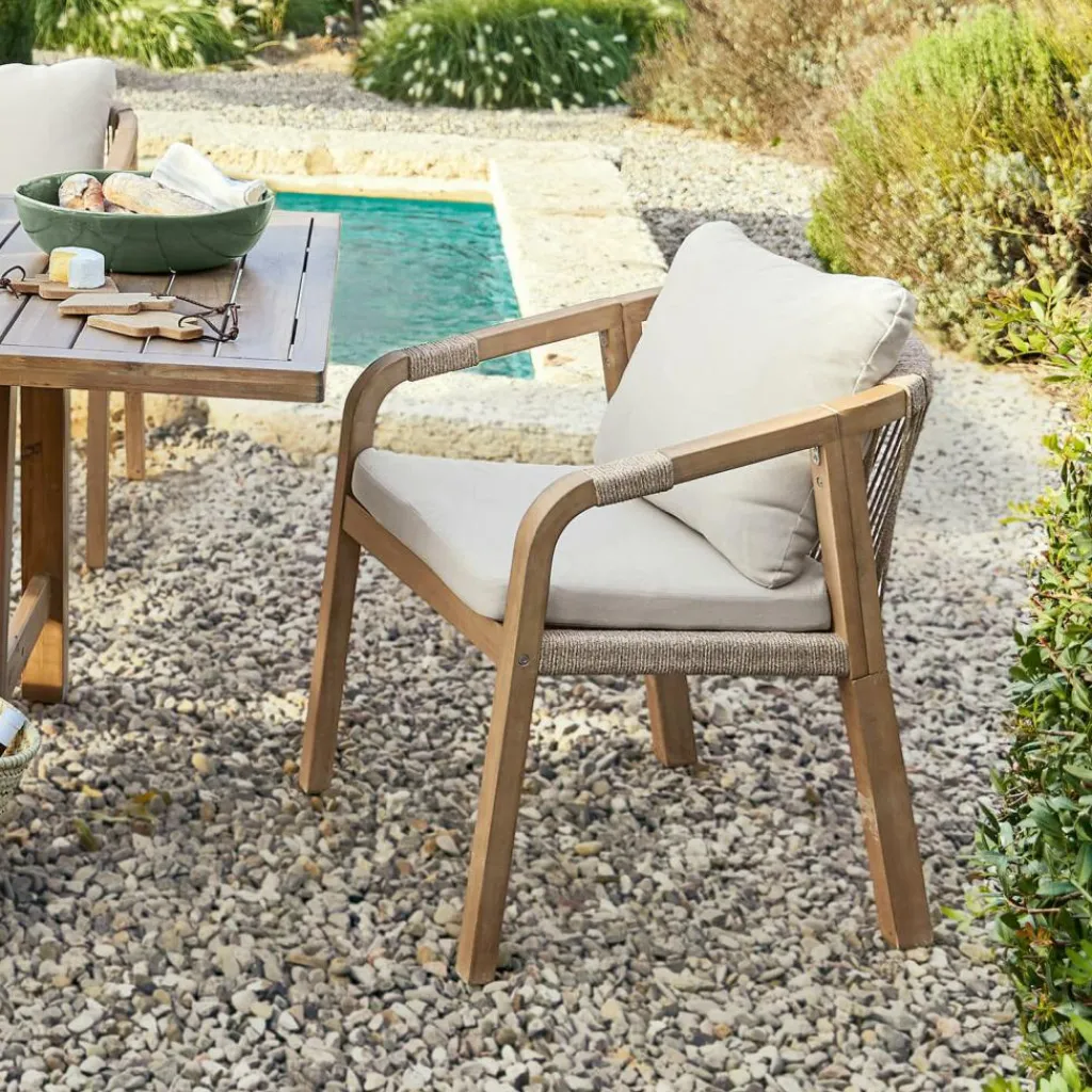 LOBERON Stuhl 2er Set FSC®-100% Kennedy braun/creme Discount