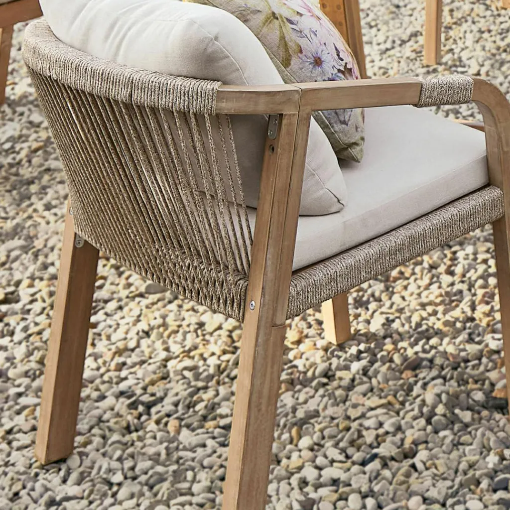 LOBERON Stuhl 2er Set FSC®-100% Kennedy braun/creme Discount