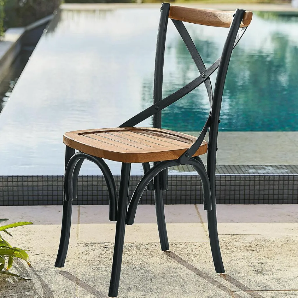 LOBERON Stuhl Kirkdale schwarz/braun Hot