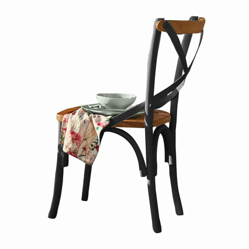 LOBERON Stuhl Kirkdale schwarz/braun Hot