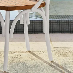 LOBERON Stuhl Kirkdale weiß/braun Hot