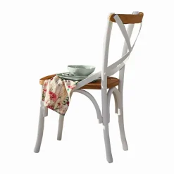 LOBERON Stuhl Kirkdale weiß/braun Hot