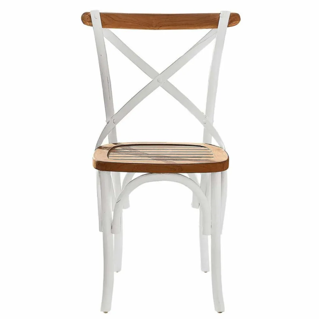 LOBERON Stuhl Kirkdale weiß/braun Hot