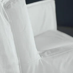 LOBERON Stuhl Longhill weiß/braun Outlet
