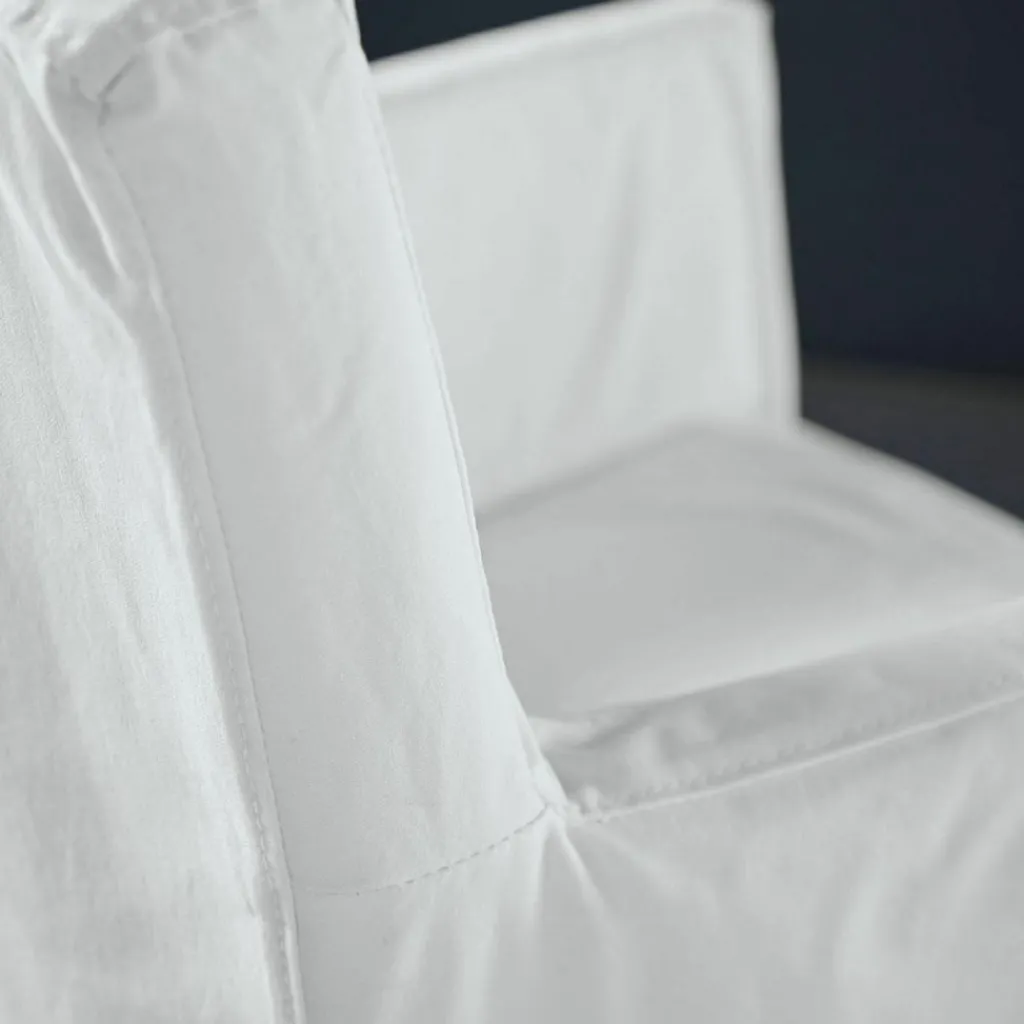 LOBERON Stuhl Longhill weiß/braun Outlet