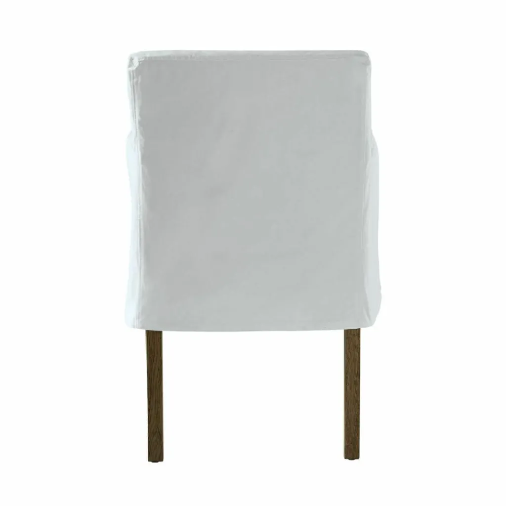 LOBERON Stuhl Longhill weiß/braun Outlet