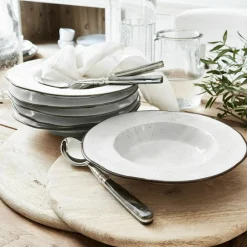 LOBERON Suppenteller 6er Set Biarré weiß Online