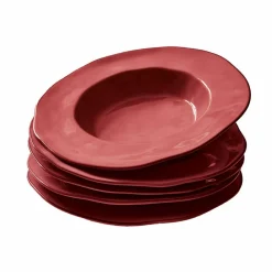 LOBERON Suppenteller 6er Set Biarré rot