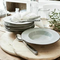LOBERON Suppenteller 6er Set Biarré grau New