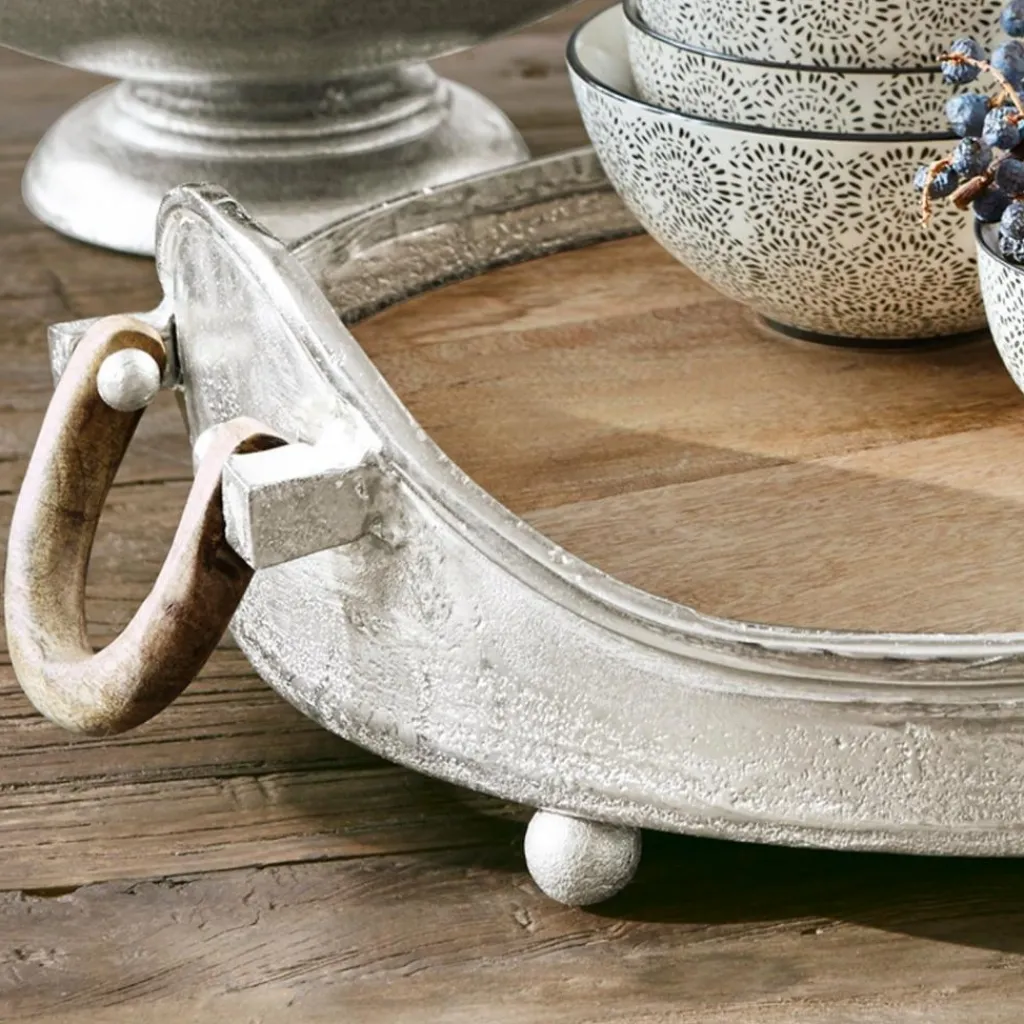 LOBERON Tablett Louvil silber Discount