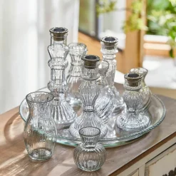 LOBERON Tablett mit Kerzenständer und Vase Hilevor Outlet