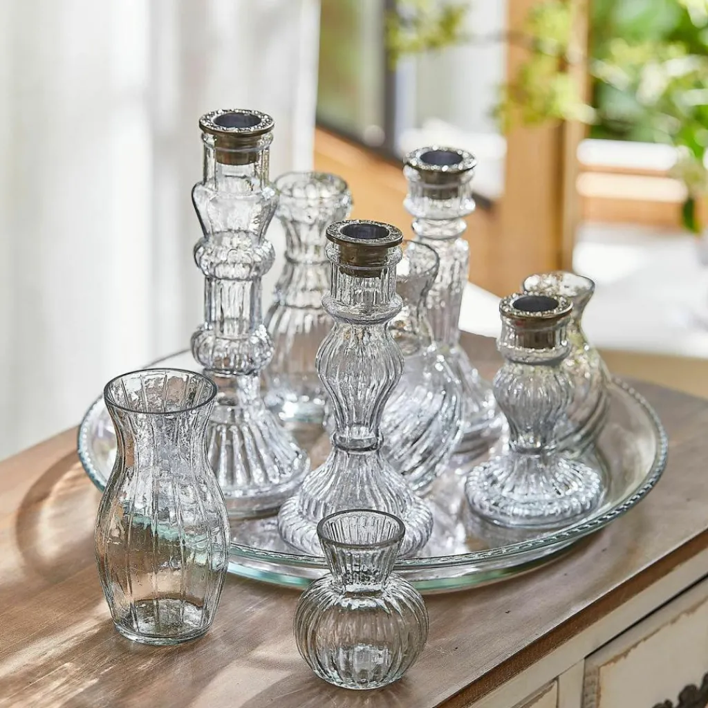 LOBERON Tablett mit Kerzenständer und Vase Hilevor Outlet