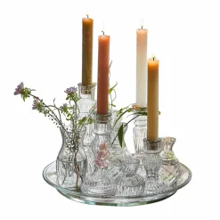 LOBERON Tablett mit Kerzenständer und Vase Hilevor Outlet