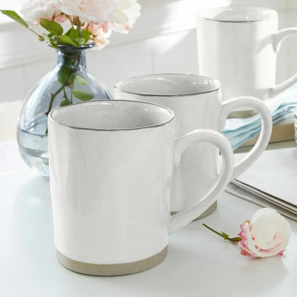 LOBERON Tasse 6er Set Biarré weiß Clearance