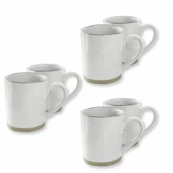 LOBERON Tasse 6er Set Biarré weiß Clearance