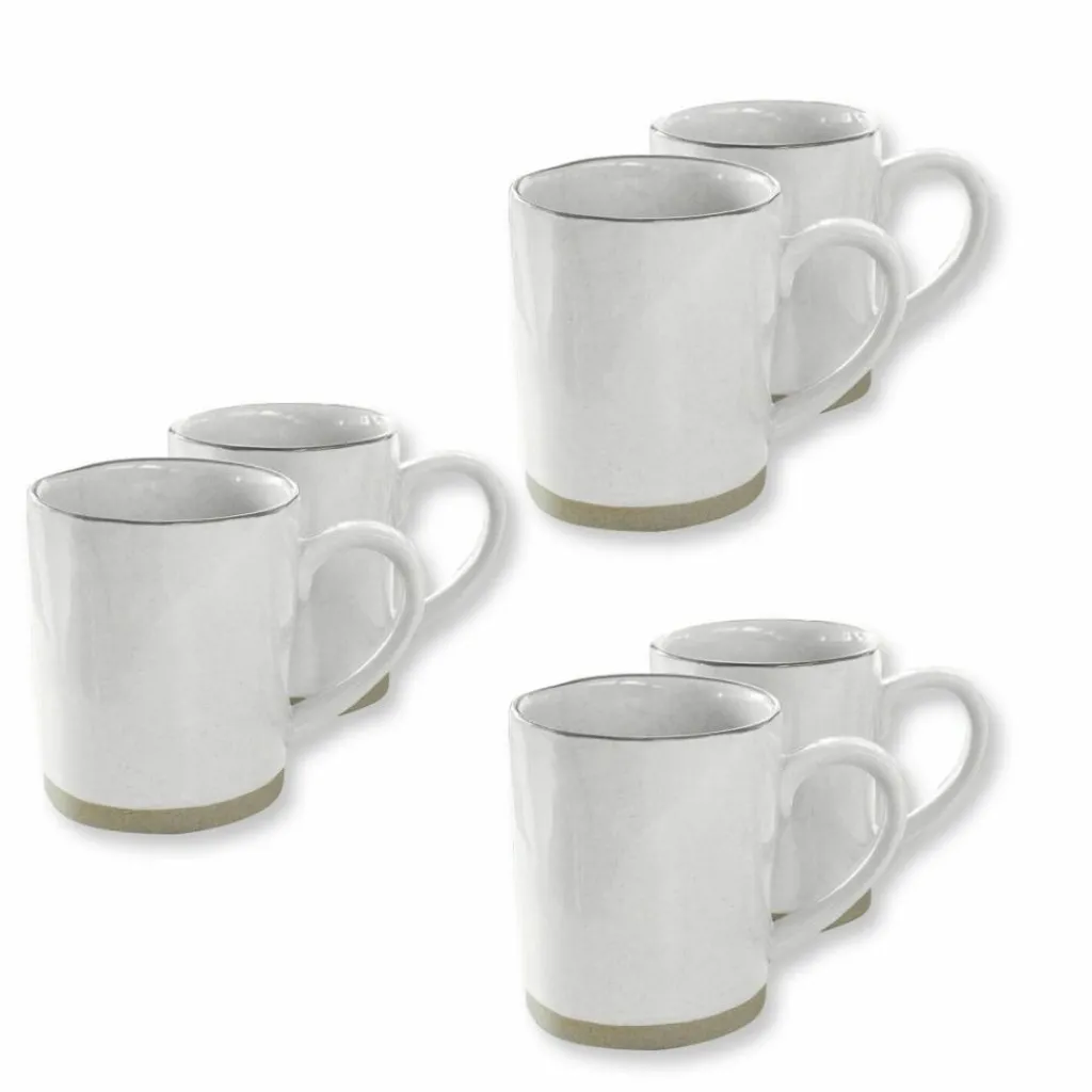 LOBERON Tasse 6er Set Biarré weiß Clearance