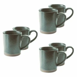 LOBERON Tasse 6er Set Biarré türkis/braun Online