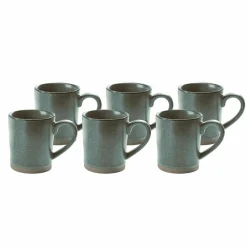 LOBERON Tasse 6er Set Biarré türkis/braun Online