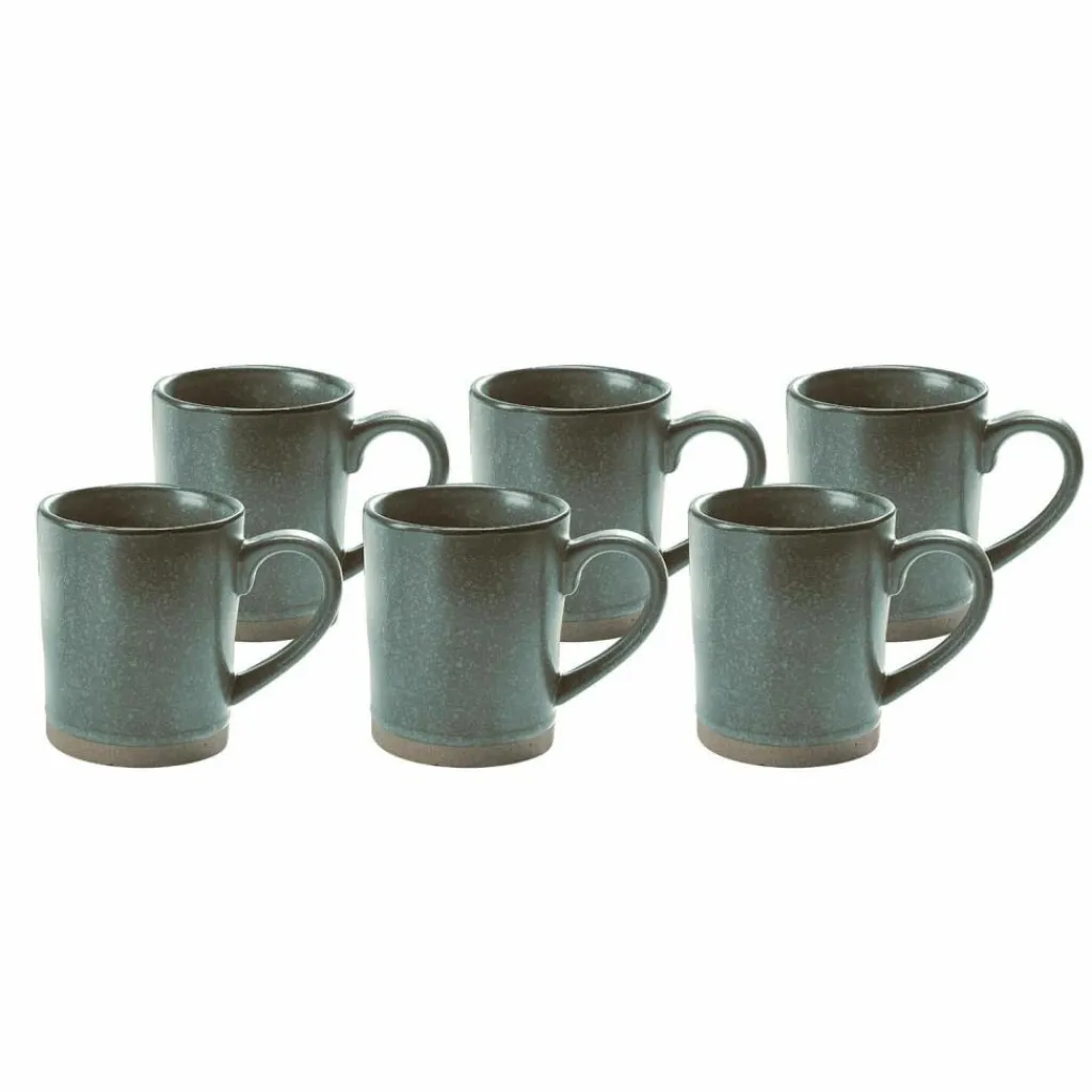 LOBERON Tasse 6er Set Biarré türkis/braun Online