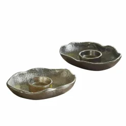 LOBERON Teelichthalter 2er Set Quilvano Clearance