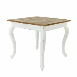 LOBERON Tisch Plaish antikweiß/braun Sale