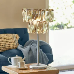 LOBERON Tischlampe Crystalford