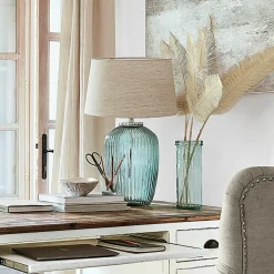 LOBERON Tischlampe Fenis creme/grün Outlet