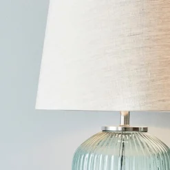 LOBERON Tischlampe Fenis creme/grün Outlet