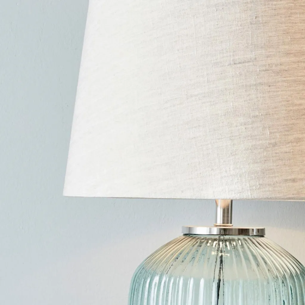 LOBERON Tischlampe Fenis creme/grün Outlet