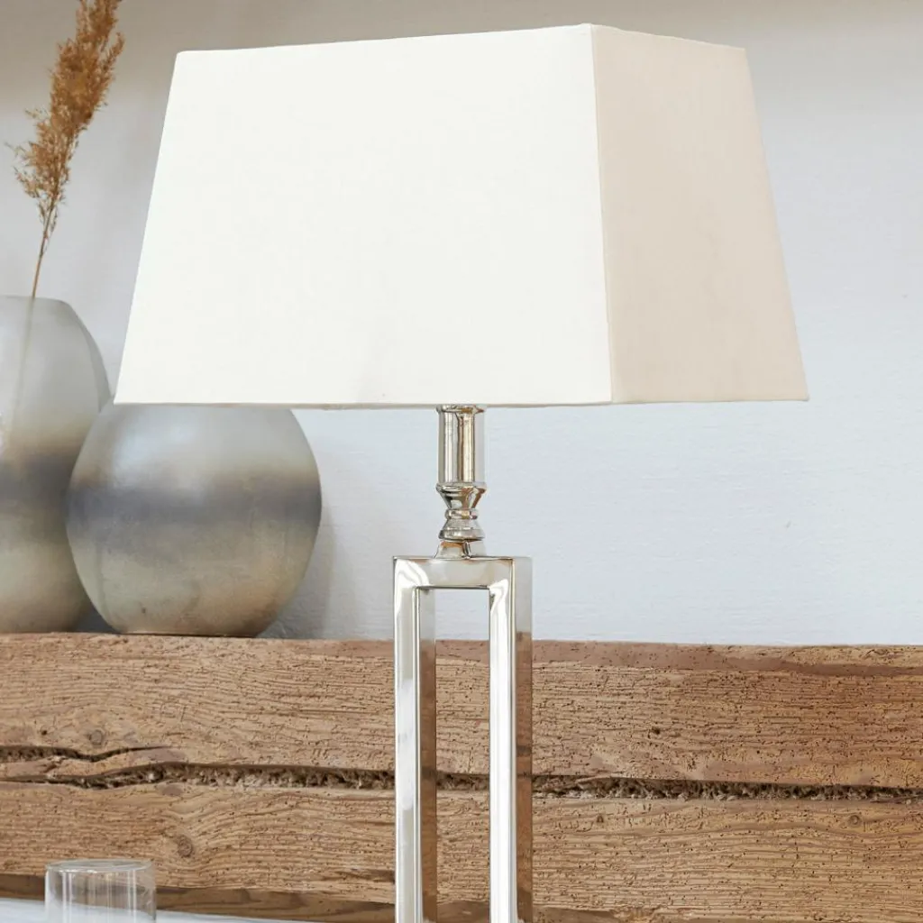 LOBERON Tischlampe Kinshaa creme/silber Outlet
