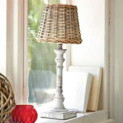 LOBERON Tischlampe Noelie braun/antikweiß Online