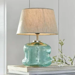 LOBERON Tischlampe Rufino blau/beige Sale