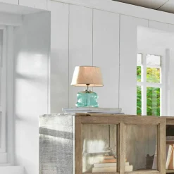 LOBERON Tischlampe Rufino blau/beige Sale