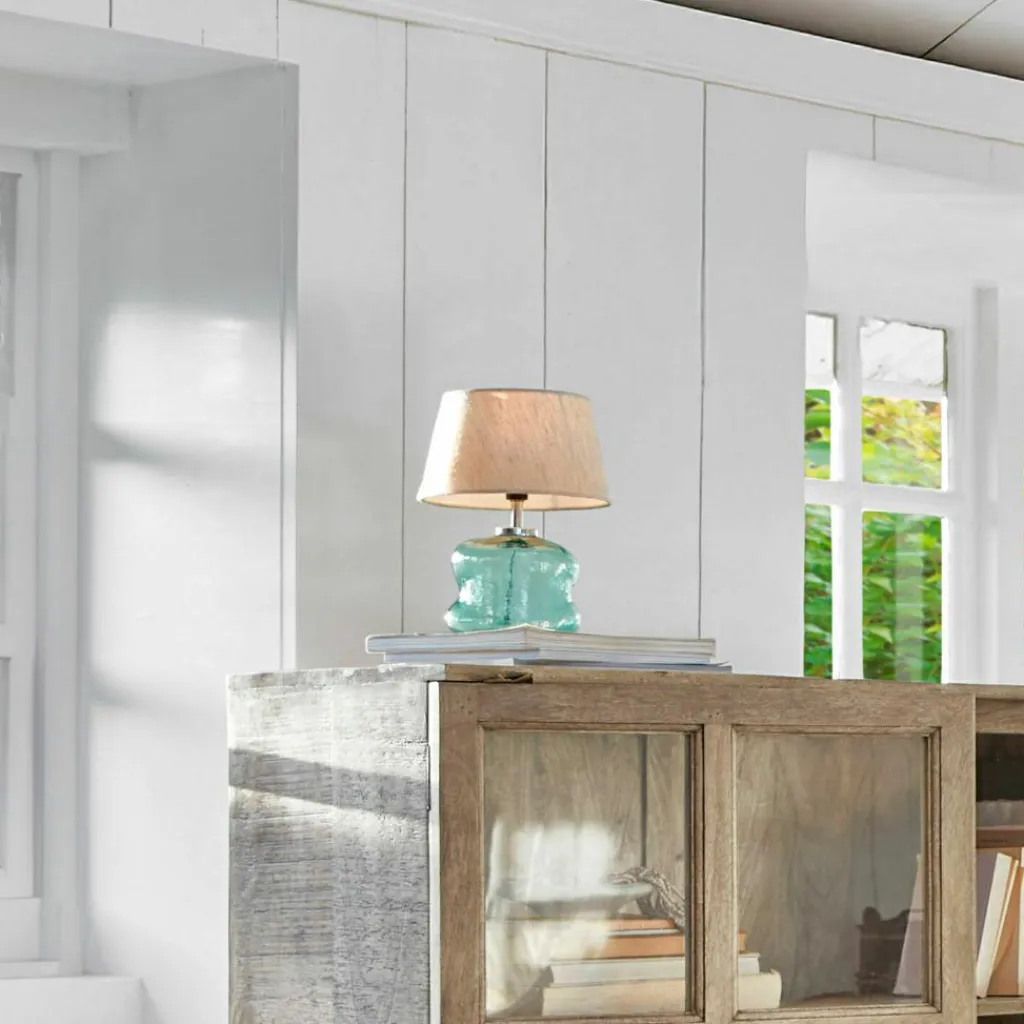 LOBERON Tischlampe Rufino blau/beige Sale