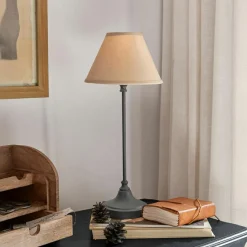 LOBERON Tischlampe Swindon beige/grau