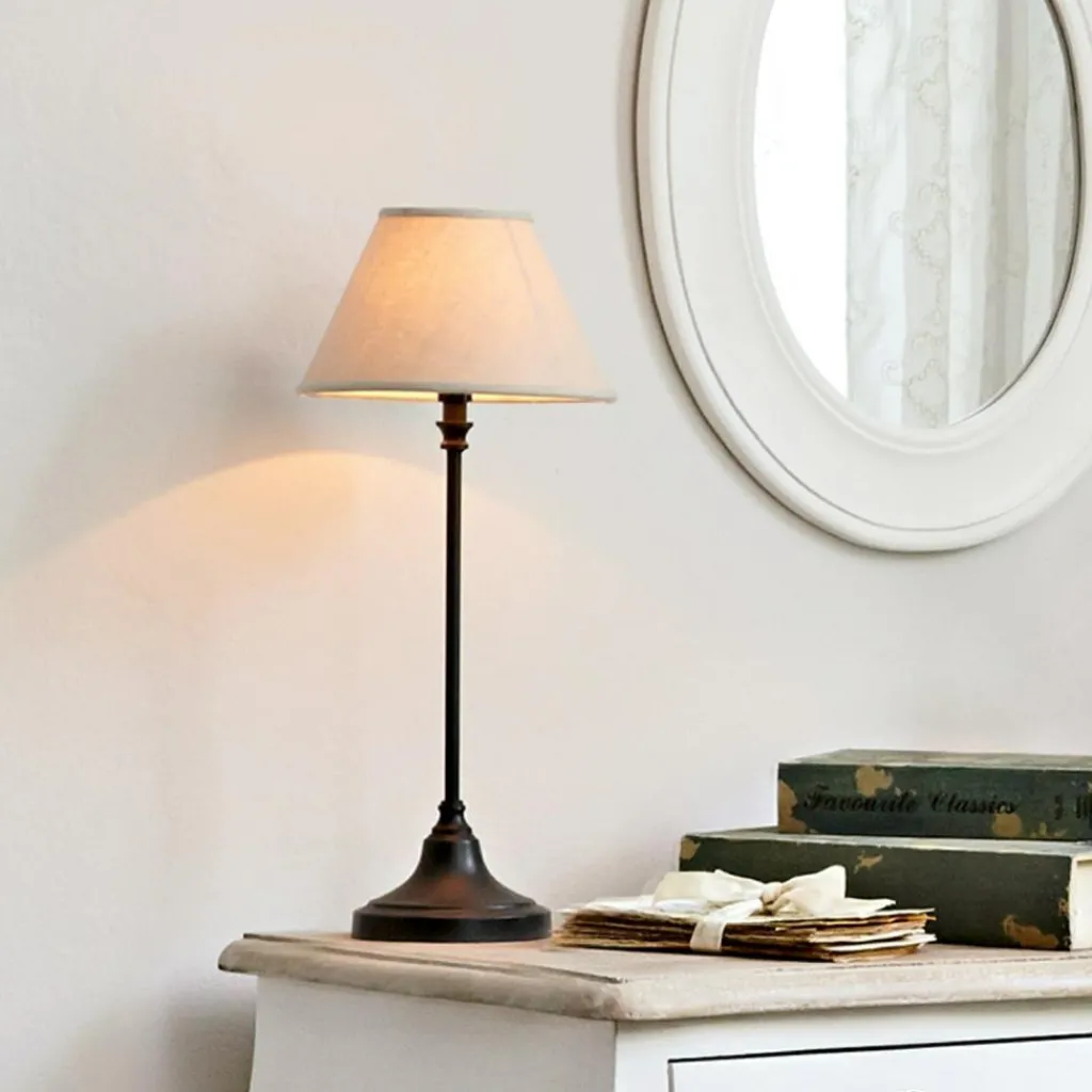 LOBERON Tischlampe Swindon beige/grau