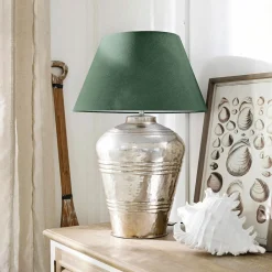 LOBERON Tischlampe Sybell petrol/antiksilber Discount