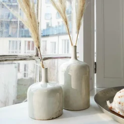 LOBERON Vase 2er Set Kurys creme