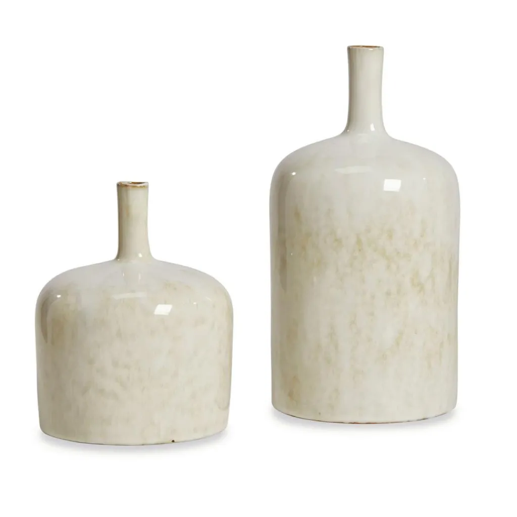 LOBERON Vase 2er Set Kurys creme