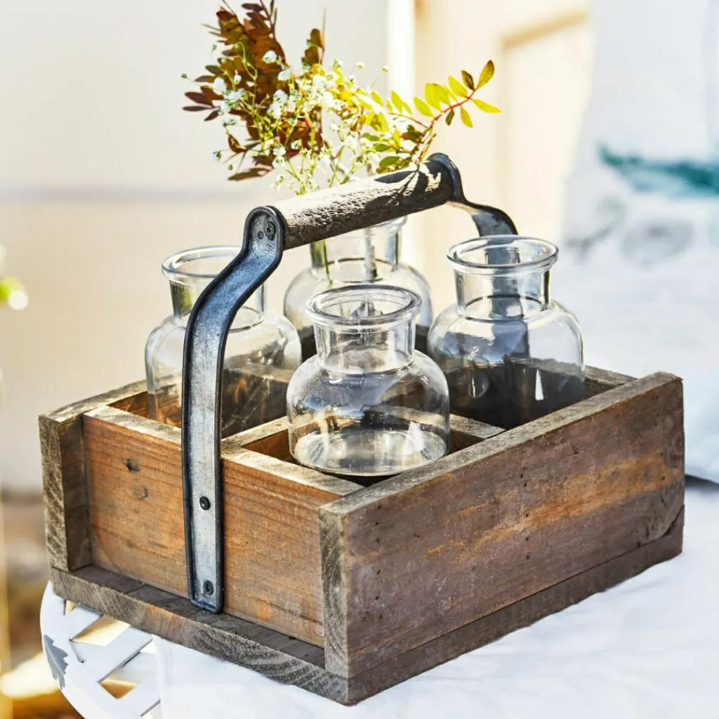LOBERON Vase 4er Set mit Korb Reverie Online