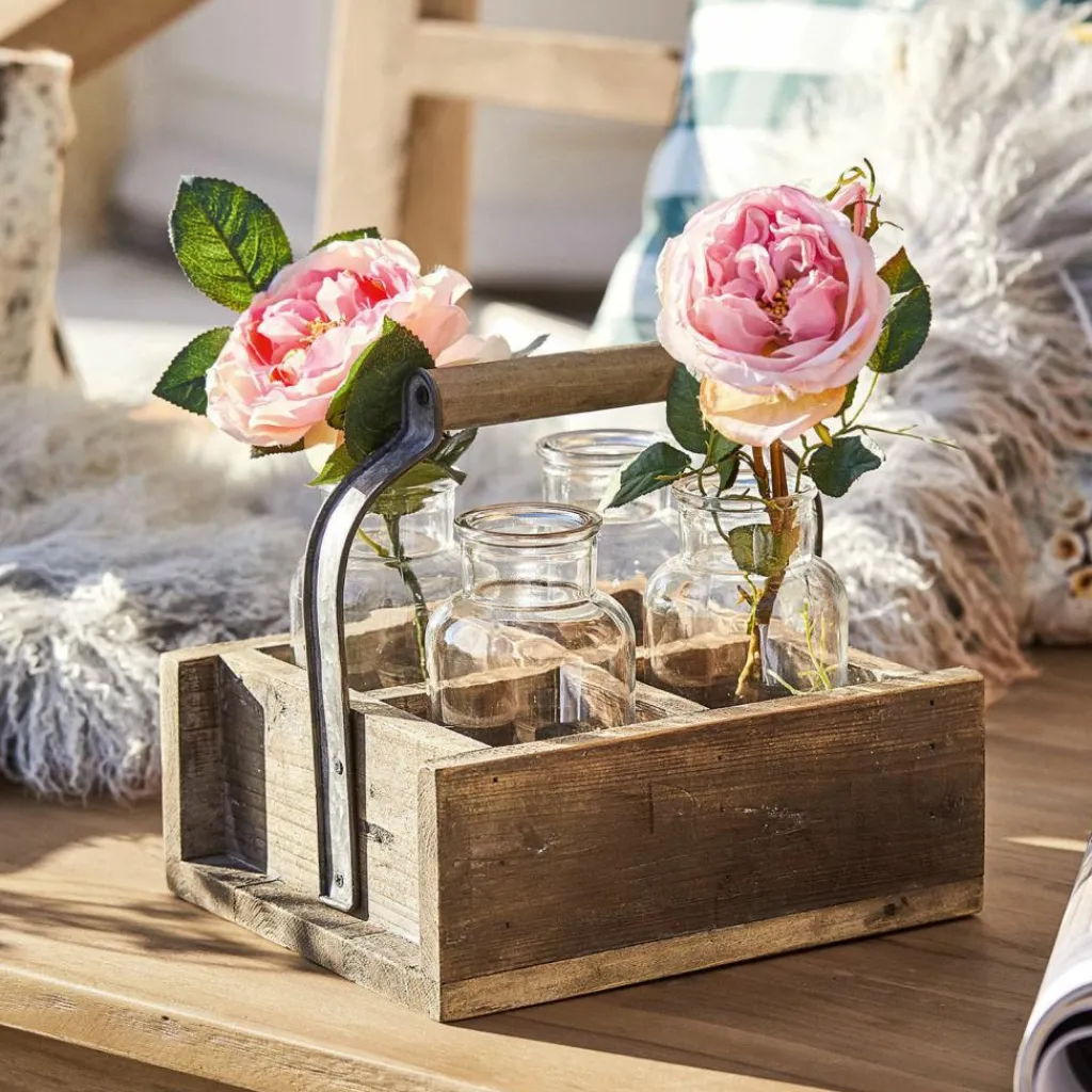 LOBERON Vase 4er Set mit Korb Reverie Online