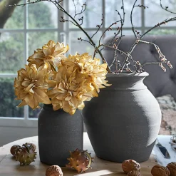 LOBERON Vase 2er Set Molduc antikgrau Sale