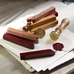 LOBERON Wachsstempel und Siegelwachs Movique braun/rot/gold Sale