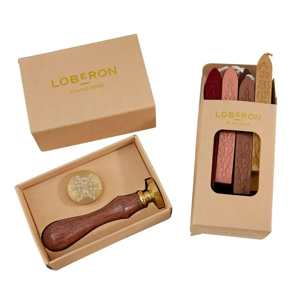LOBERON Wachsstempel und Siegelwachs Movique braun/rot/gold Sale