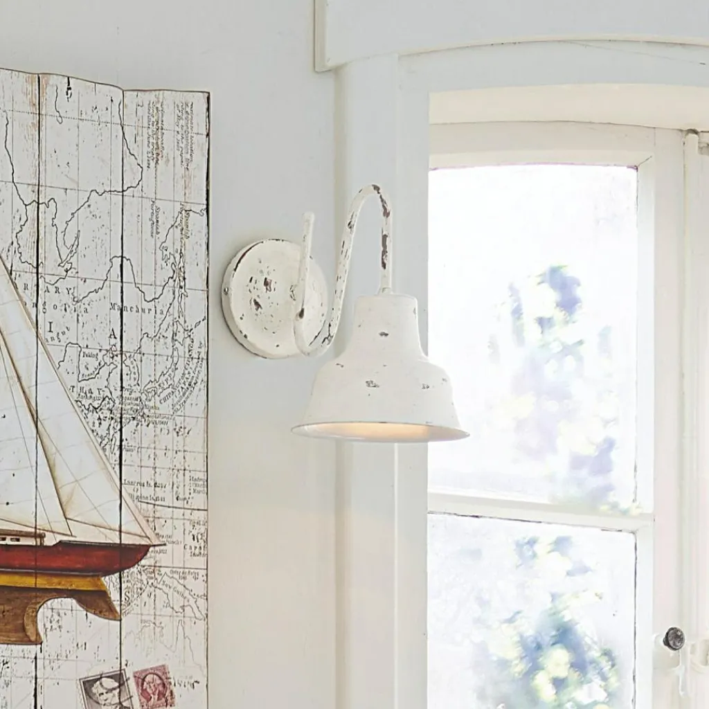 LOBERON Wandlampe Sidney antikweiß