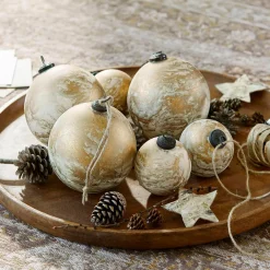 LOBERON Weihnachtskugel 6er Set Nymeria Hot
