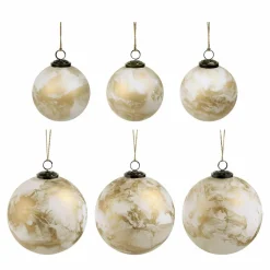 LOBERON Weihnachtskugel 6er Set Nymeria Hot