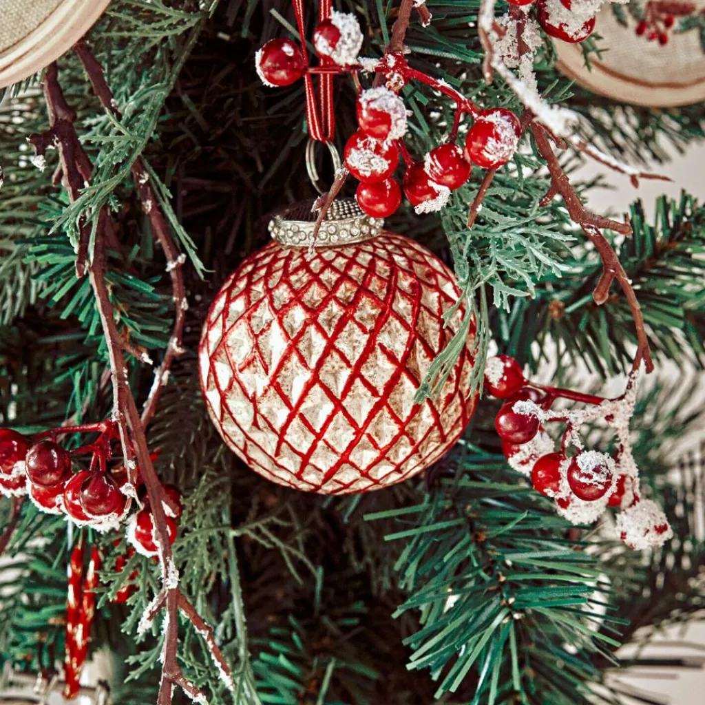 LOBERON Weihnachtskugeln 6er Set Aleviah Clearance
