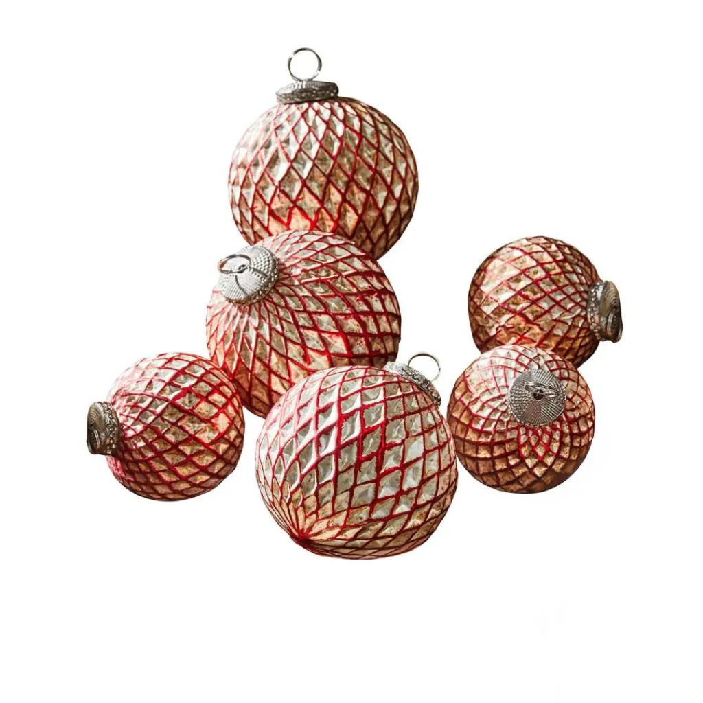 LOBERON Weihnachtskugeln 6er Set Aleviah Clearance