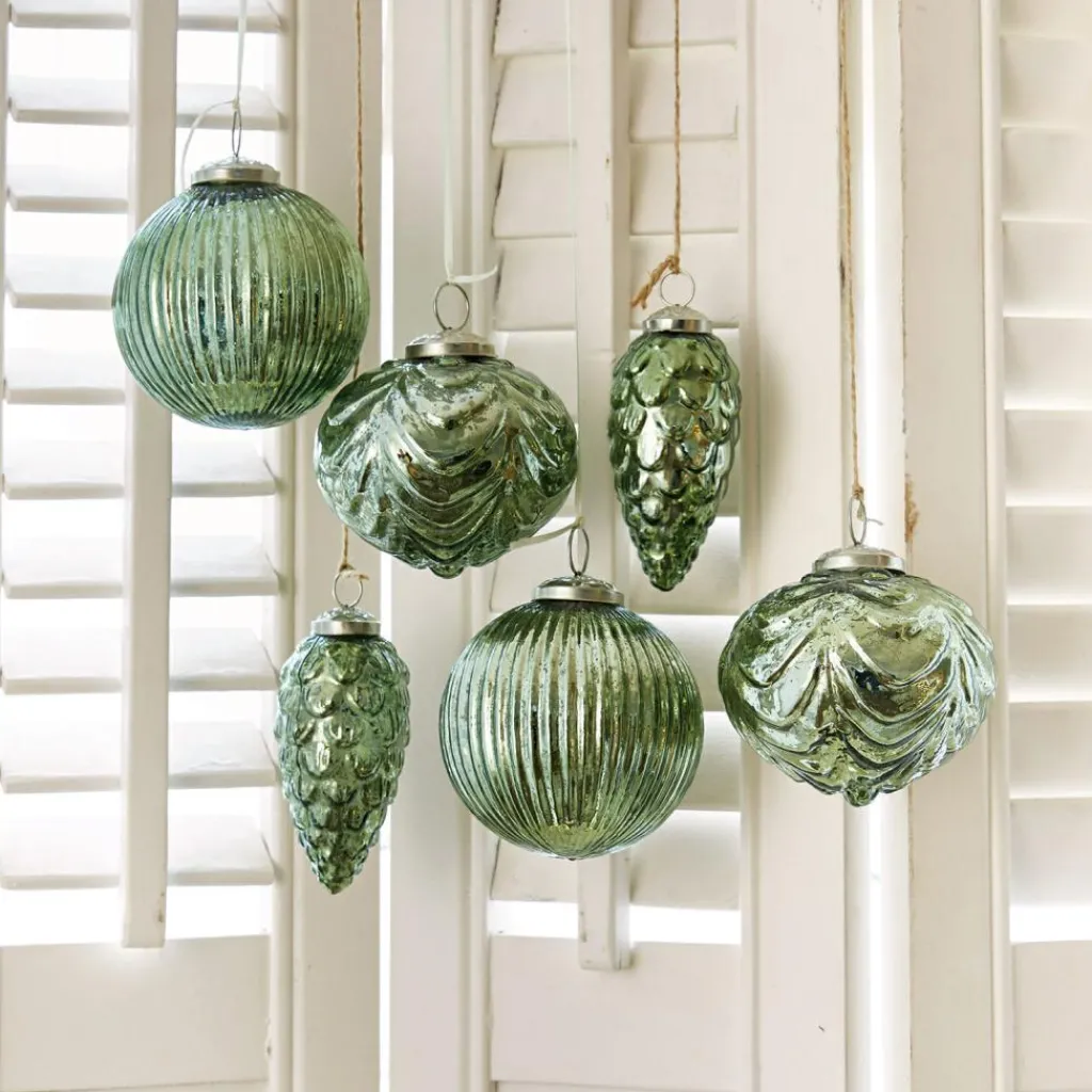 LOBERON Weihnachtsschmuck 6er Set Silverhill New